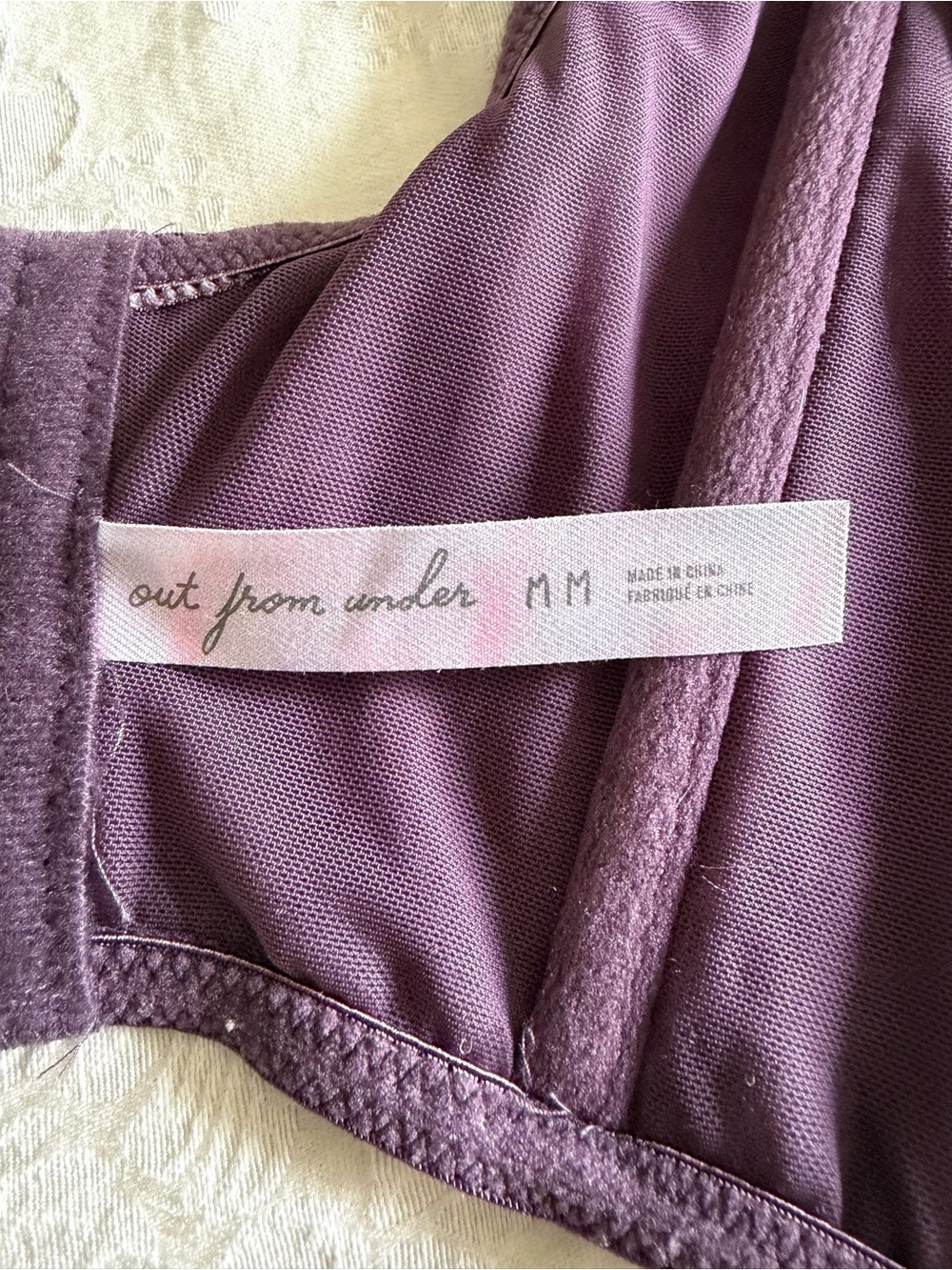 UO Corset Lavender Velvet Lace-Up Camisole - Picture 4 of 8
